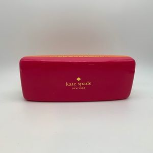 Kate Spade Women's Colorblock Pink & Orange Hard Glasses Case